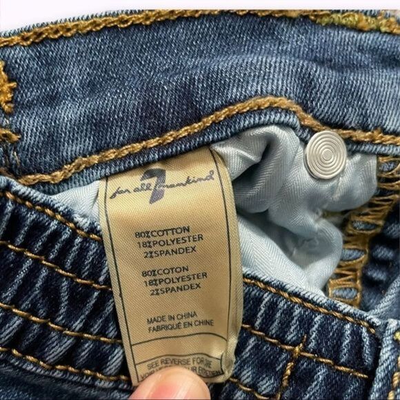 7 For All Mankind The Skinny Stretch Jeans Size 18 Months - Picture 6 of 7